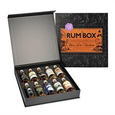 The Rum Box, Gaveæske, 10 x 5cl - slikforvoksne.dk